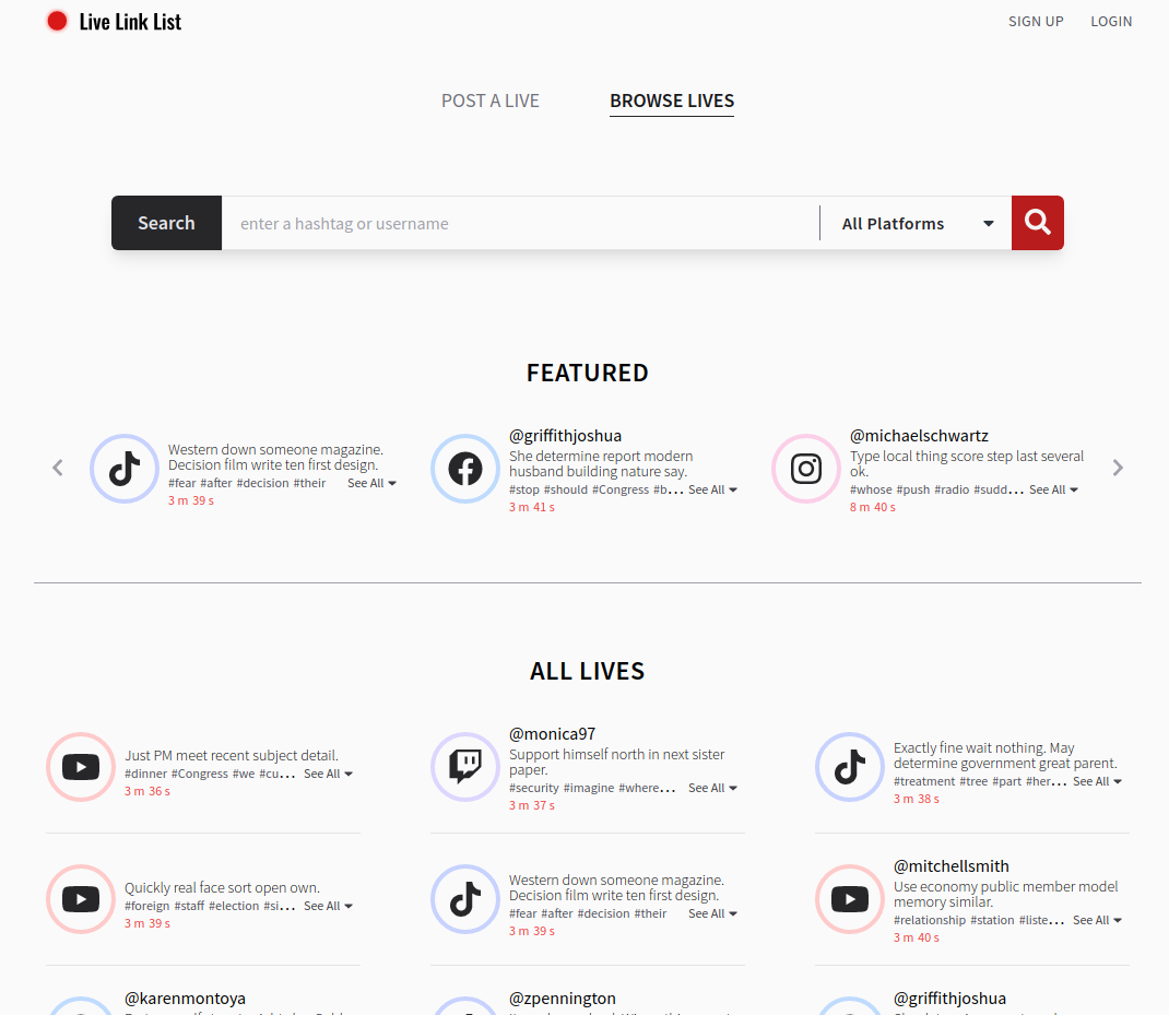 Website screenshot